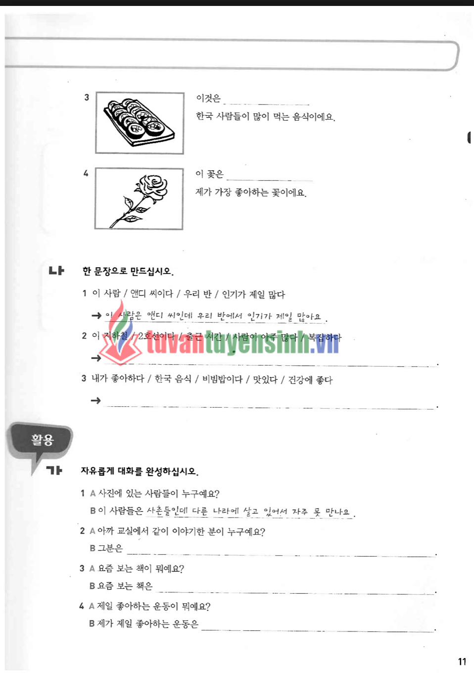 sách Sogang Korean WB 3A 8