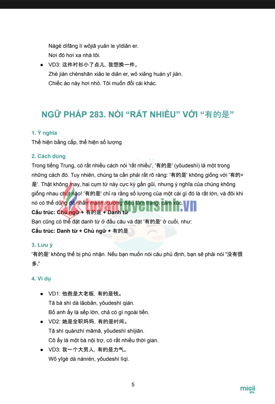sách Tài Liệu Ngữ Pháp HSK4 4