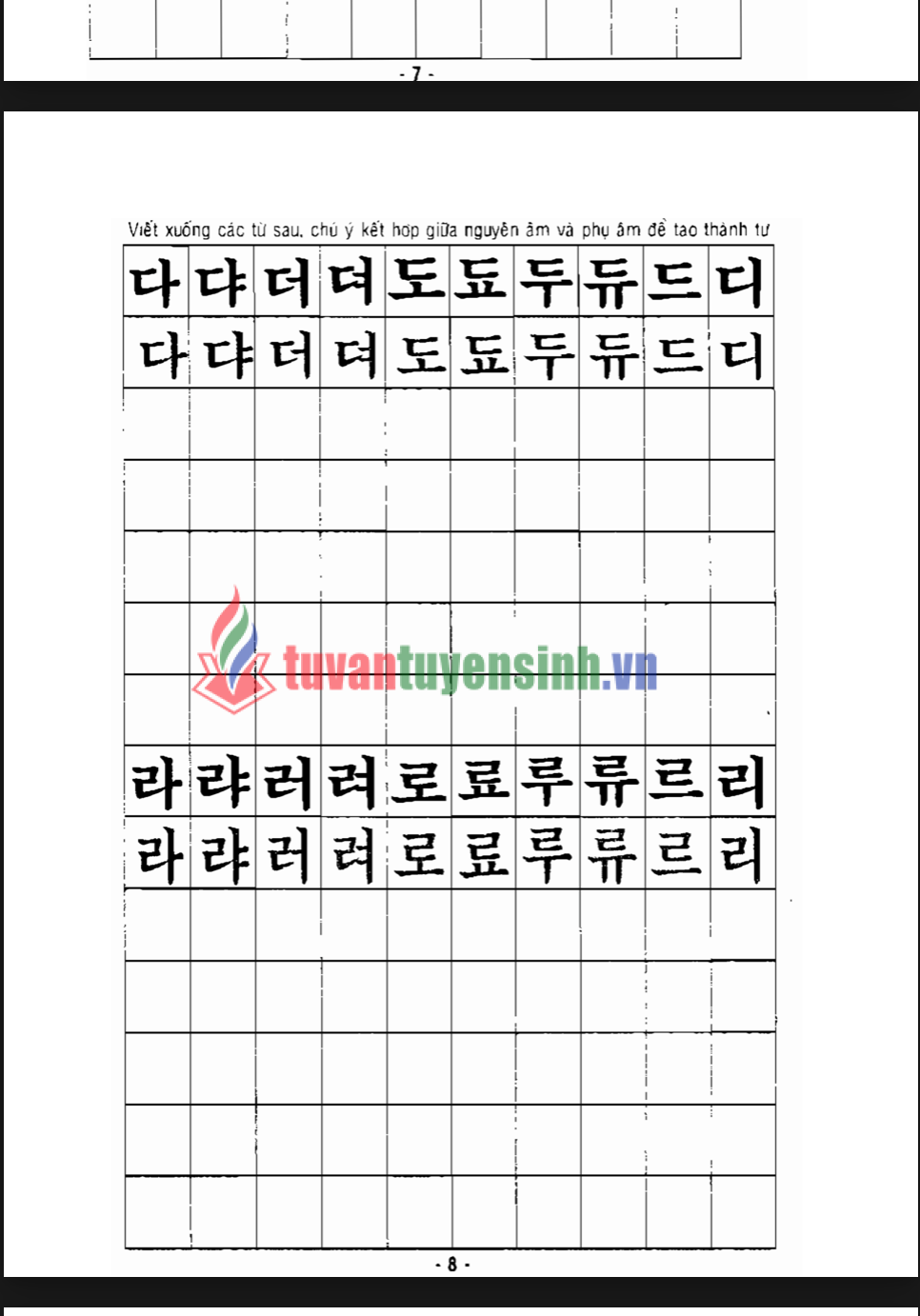 TẢI FREE sách Tập Viết Tiếng Hàn Quốc 17 sách Tập Viết Tiếng Hàn Quốc 5