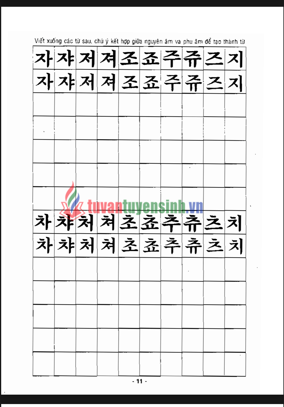 TẢI FREE sách Tập Viết Tiếng Hàn Quốc 20 sách Tập Viết Tiếng Hàn Quốc 8