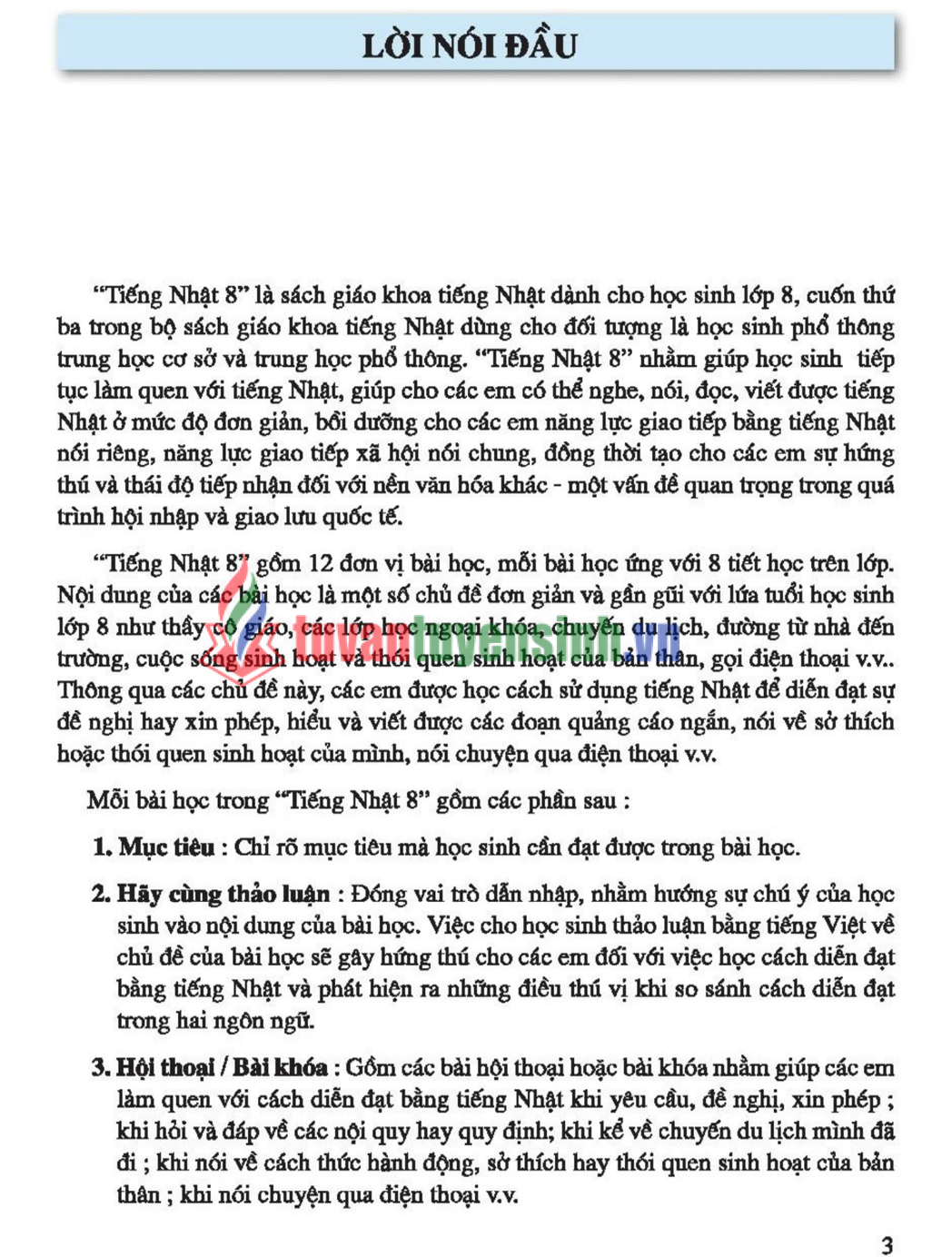 sách Tiếng Nhật Lớp 8 1