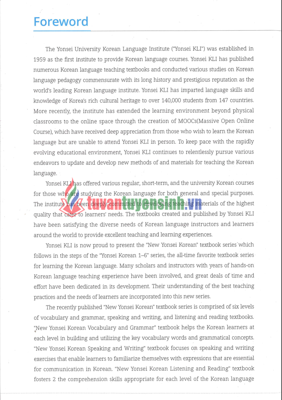 sách Yonsei 2 Nghe Đọc phụ lục 1