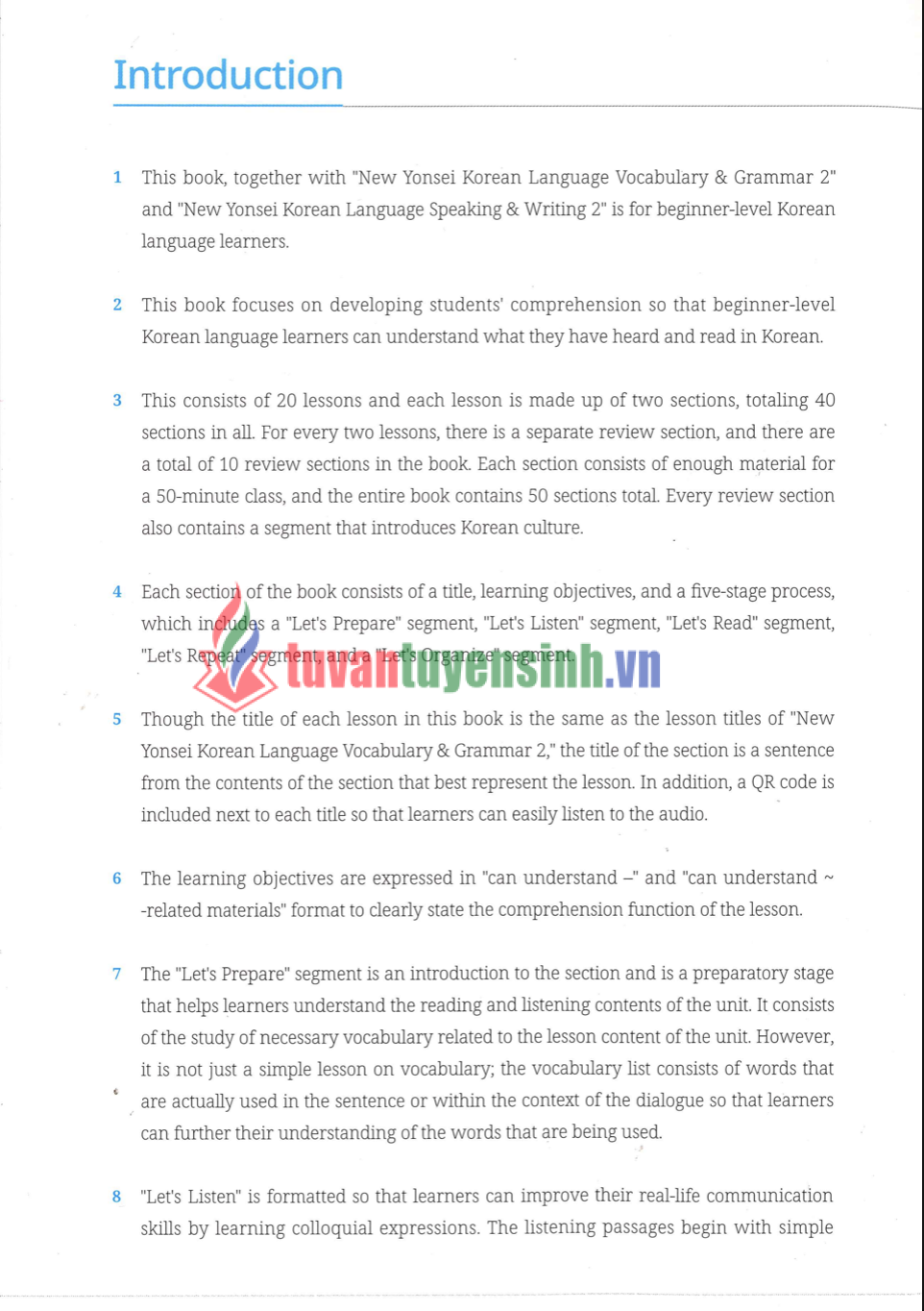 sách Yonsei 2 Nghe Đọc phụ lục 2
