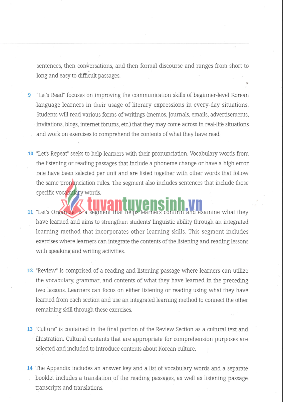 sách Yonsei 2 Nghe Đọc phụ lục 3