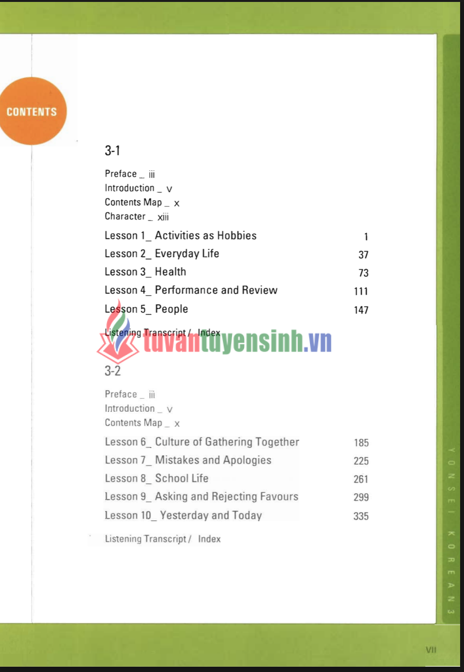 sách Yonsei Korean 3-1 Optim 5