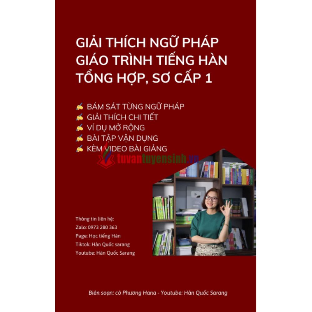 giáo trình tiếng hàn sơ cấp 1 pdf - Giải thích ngữ pháp giáo trình tiếng Hàn tổng hợp, sơ cấp 1
