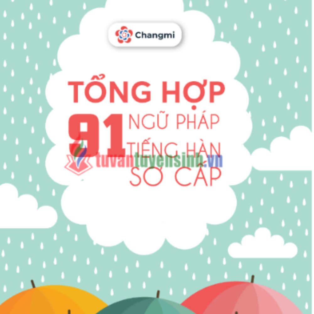 giáo trình tiếng hàn sơ cấp 1 pdf - Sách Tổng hợp 91 ngữ pháp tiếng Hàn sơ cấp PDF